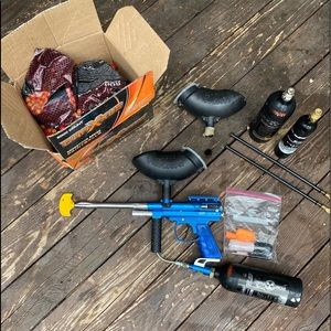 Paintball with accessories